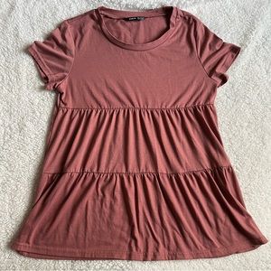 Pink Peplum top from SHEIN!